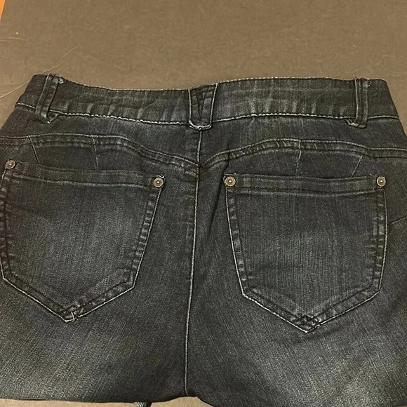 "Ab"solution® Cuffed Indigo Ankle Skimmer Jean Size 4 - Picture 4 of 5